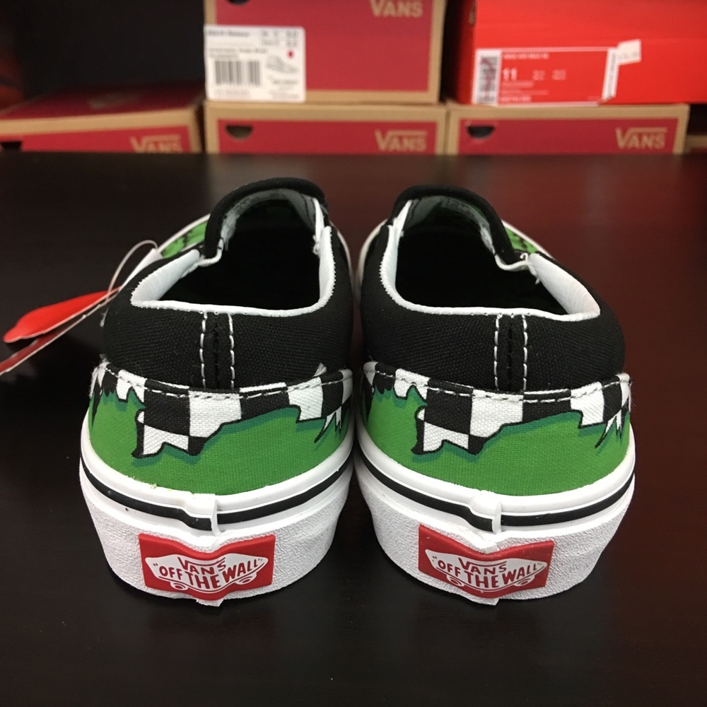 Vans Slip On Marvel Hulk Checkerboard Kids NEW - Picture 4 of 6